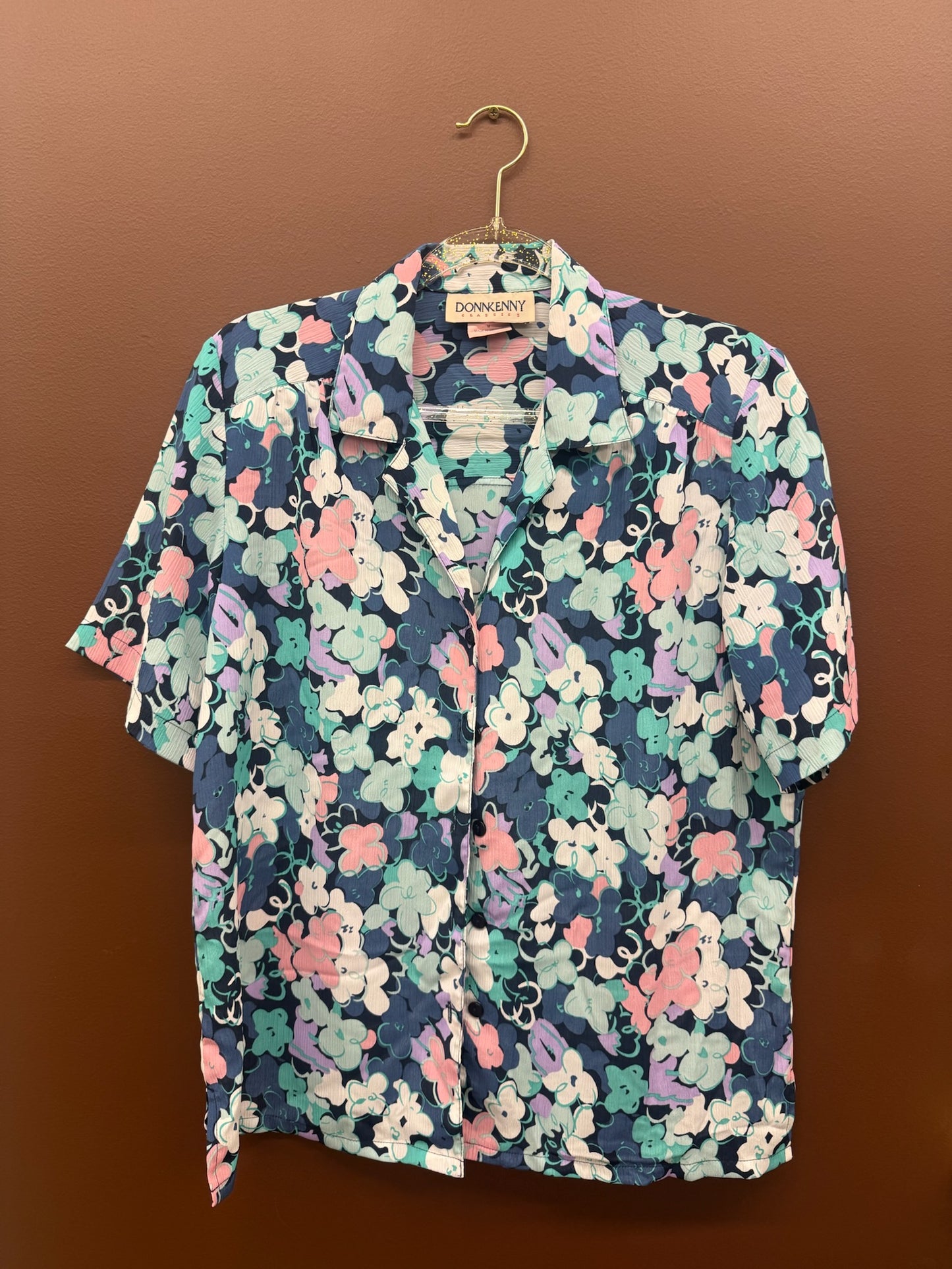 Abstract Floral Blouse