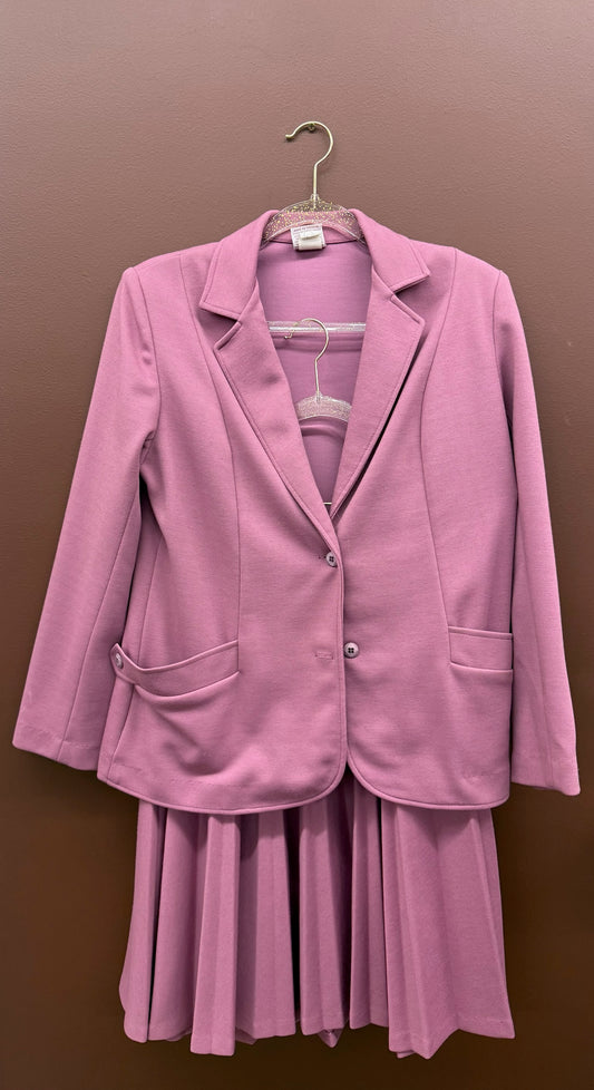 Orchid Blazer Skirt Set
