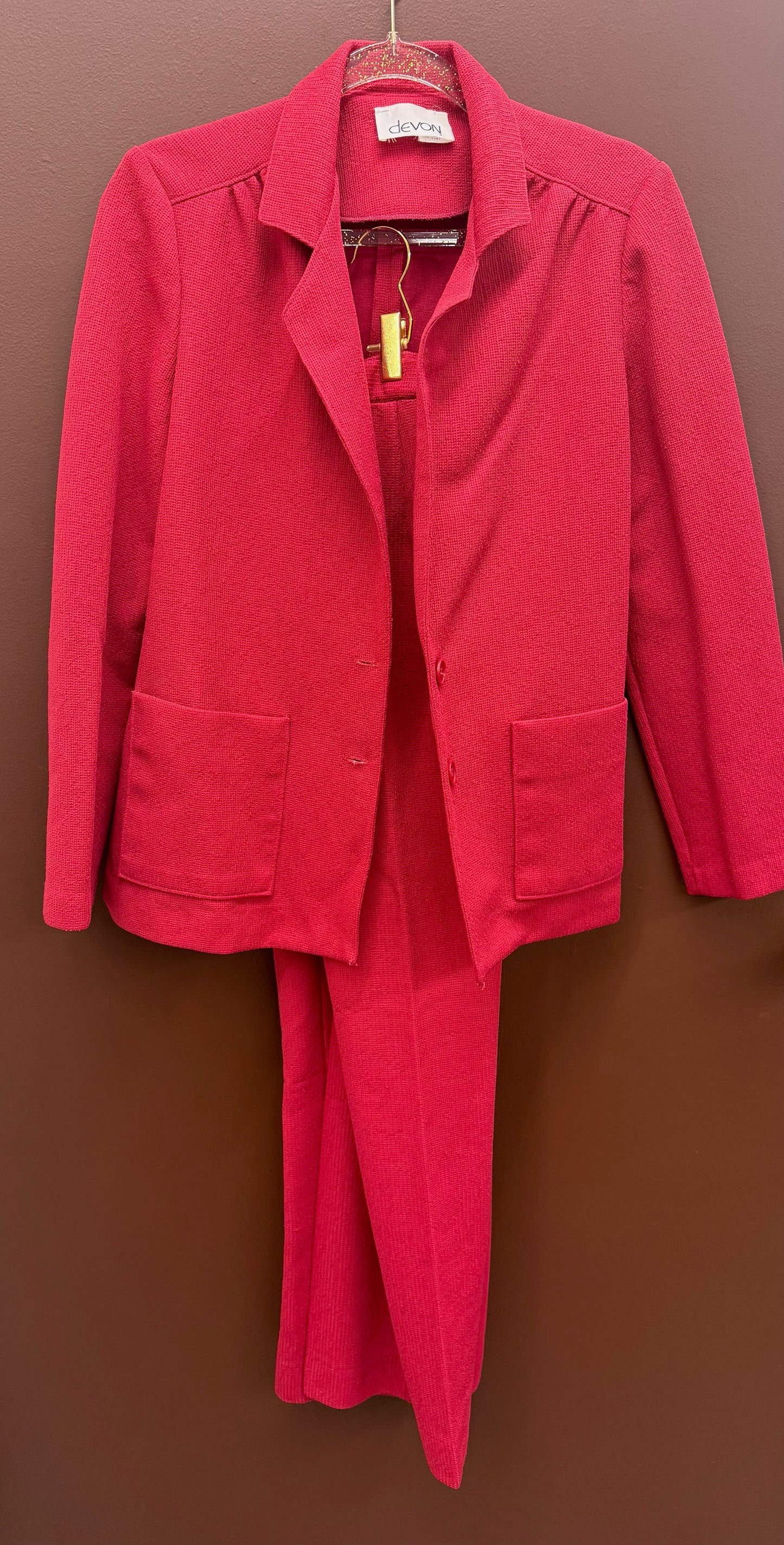 Raspberry Blazer & Slack Set