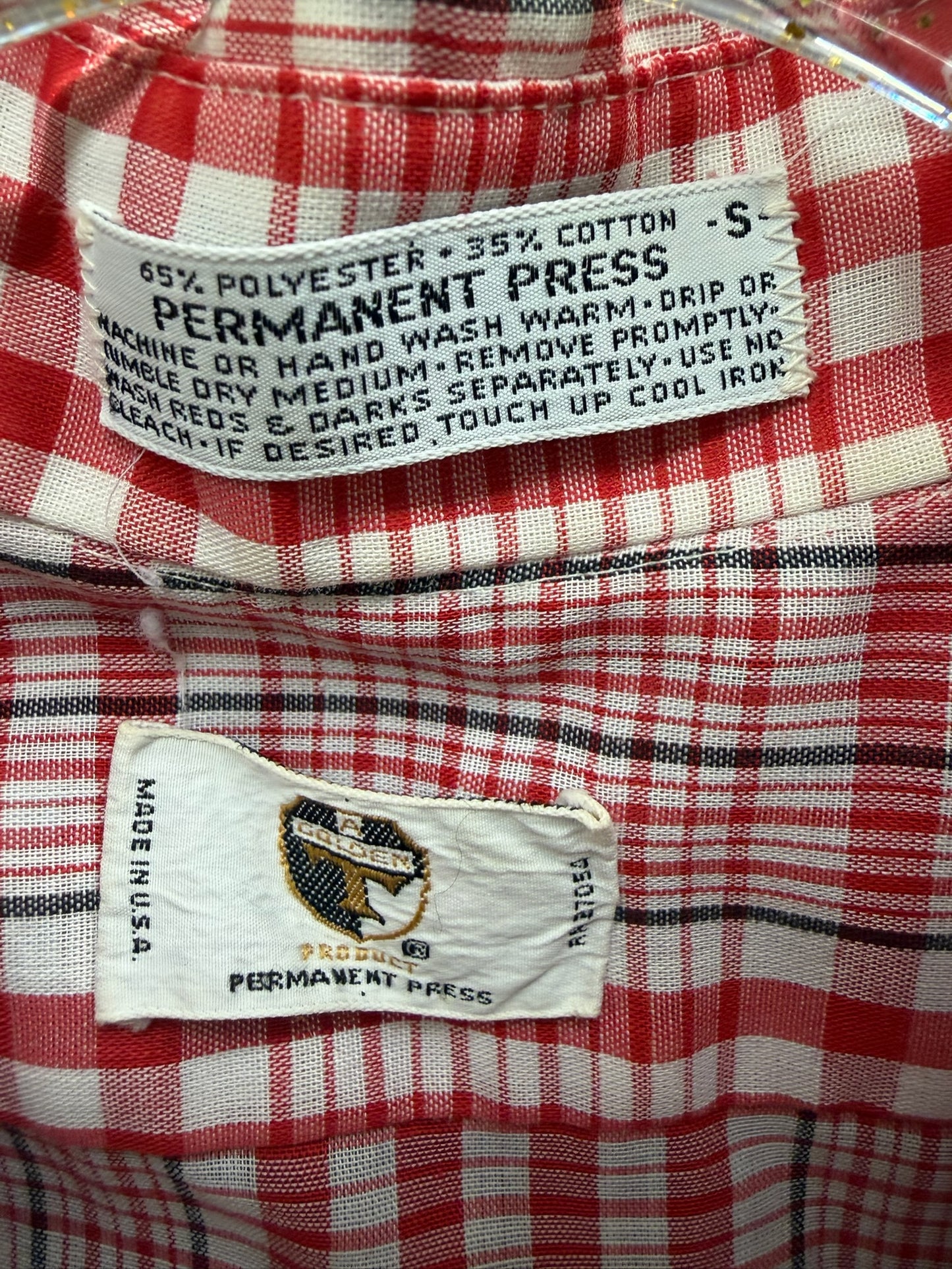 Permanent Press Red Plaid