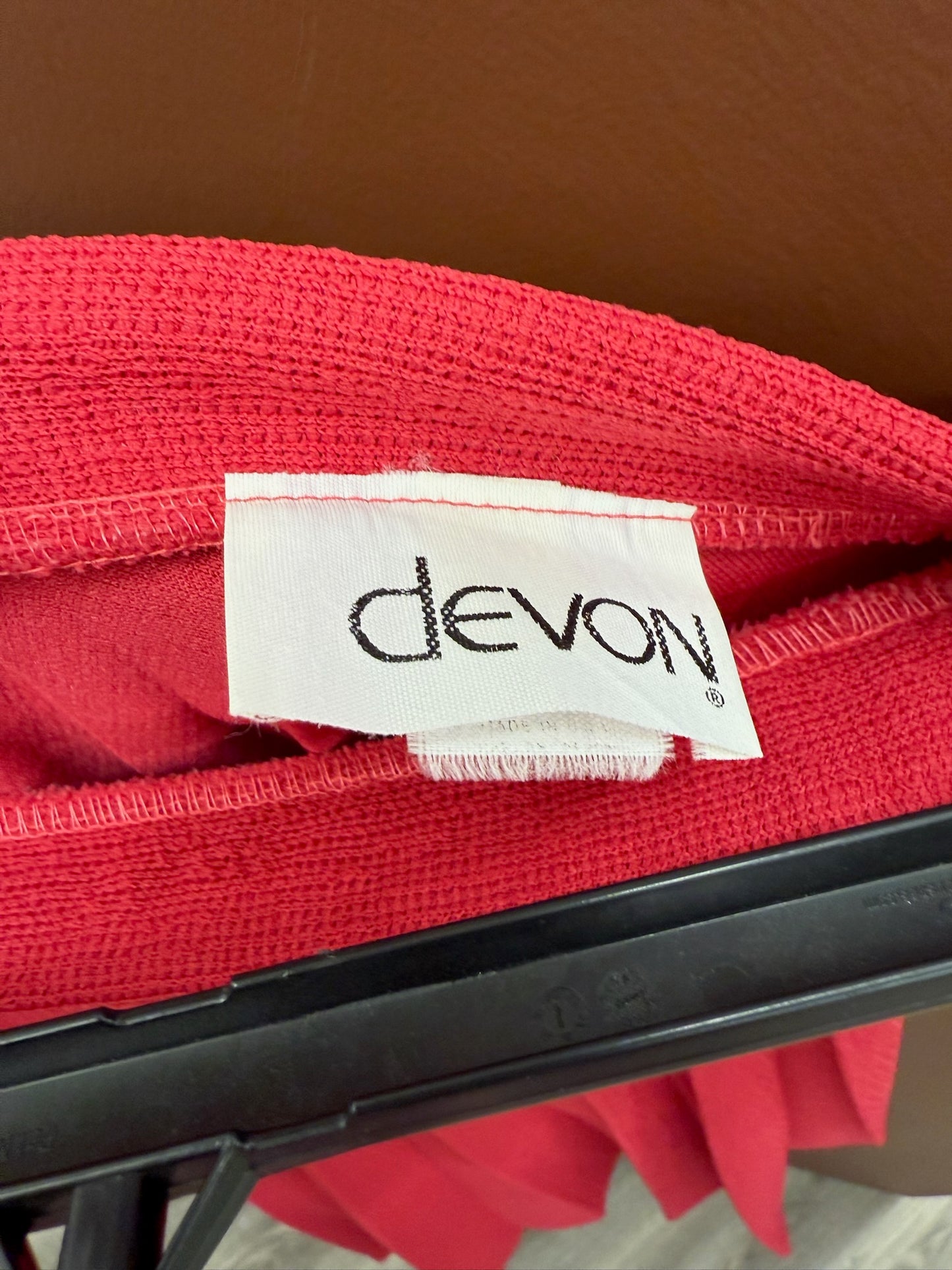 Raspberry Pleated Skirt