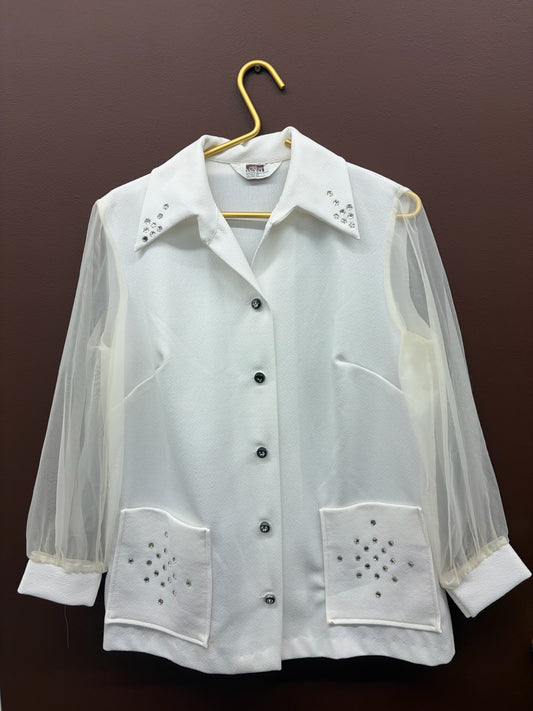 Montgomery Ward 1970’s Rhinestone Blouse