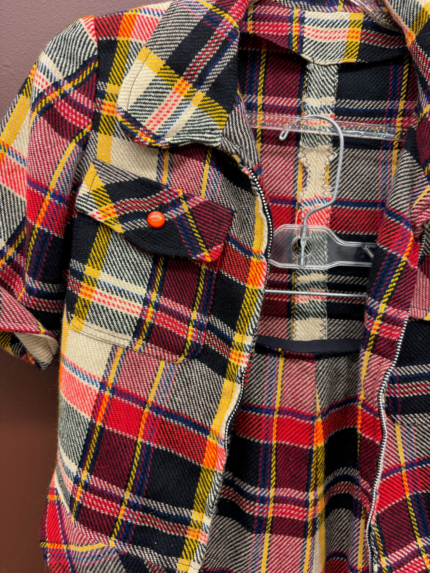 Red & Black Plaid Set