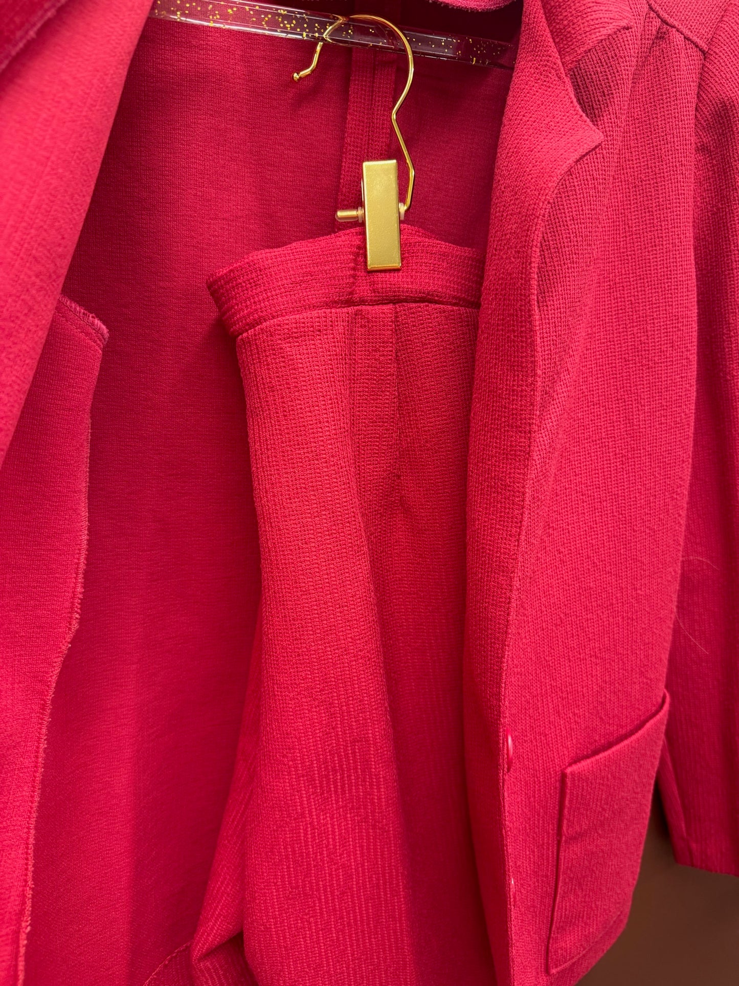 Raspberry Blazer & Slack Set