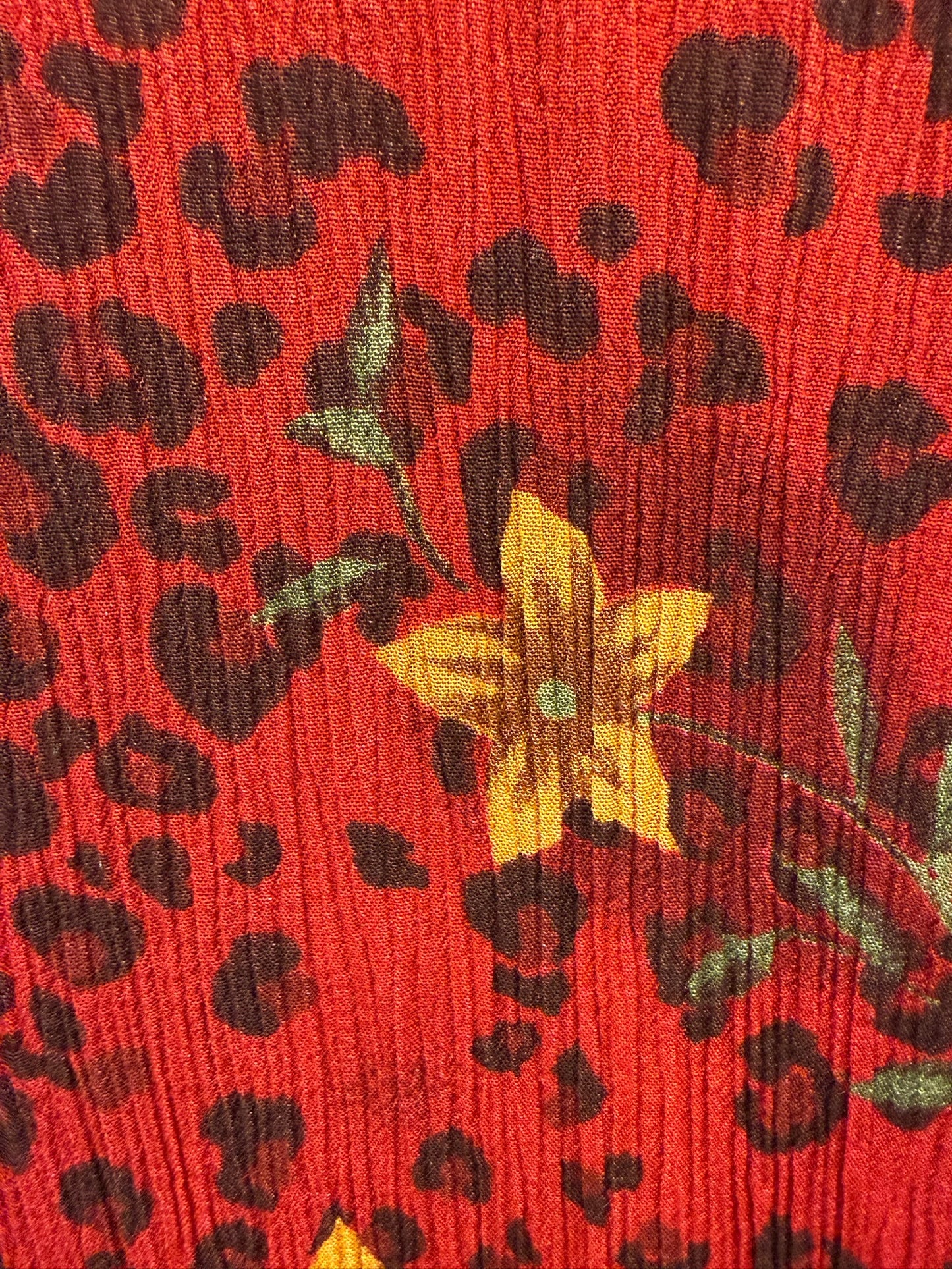 Red Leopard Shift Dress