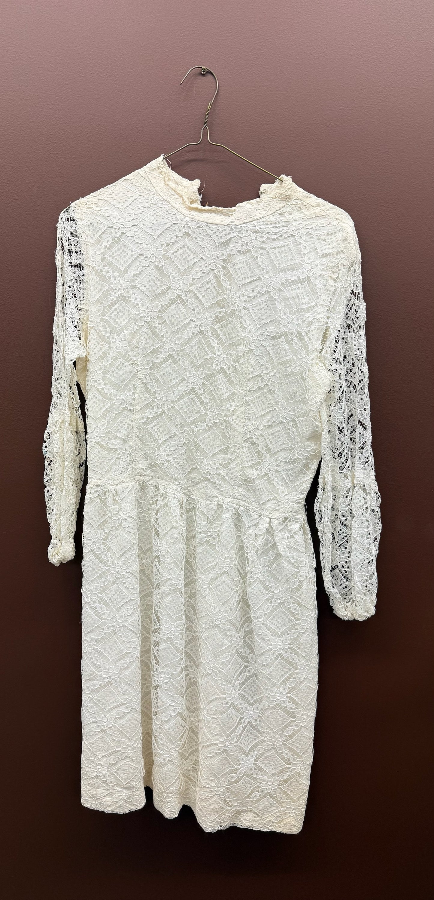 Vintage Ivory Lace Dress