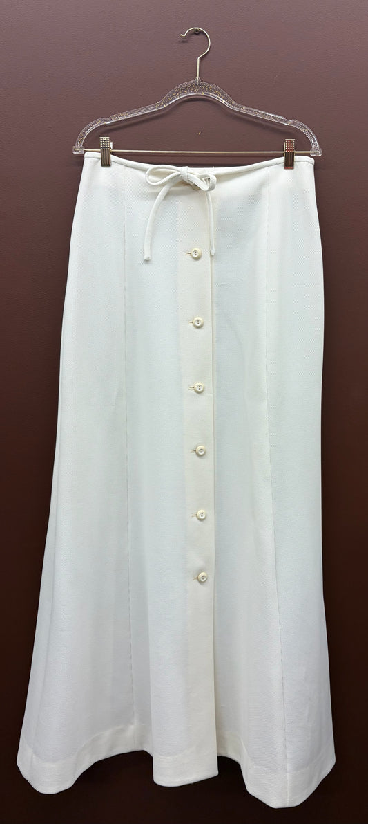 70’s Ivory Floor Length Skirt