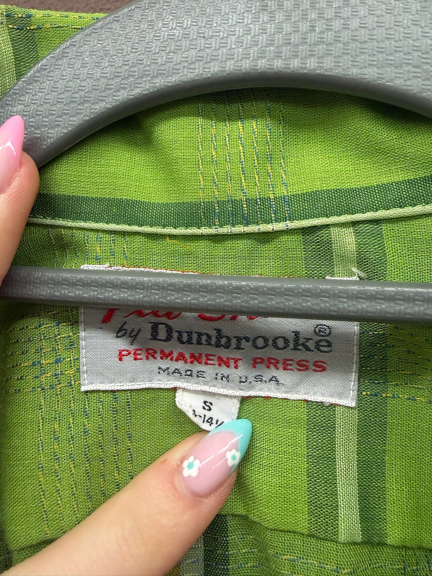 Lime Green Button Down