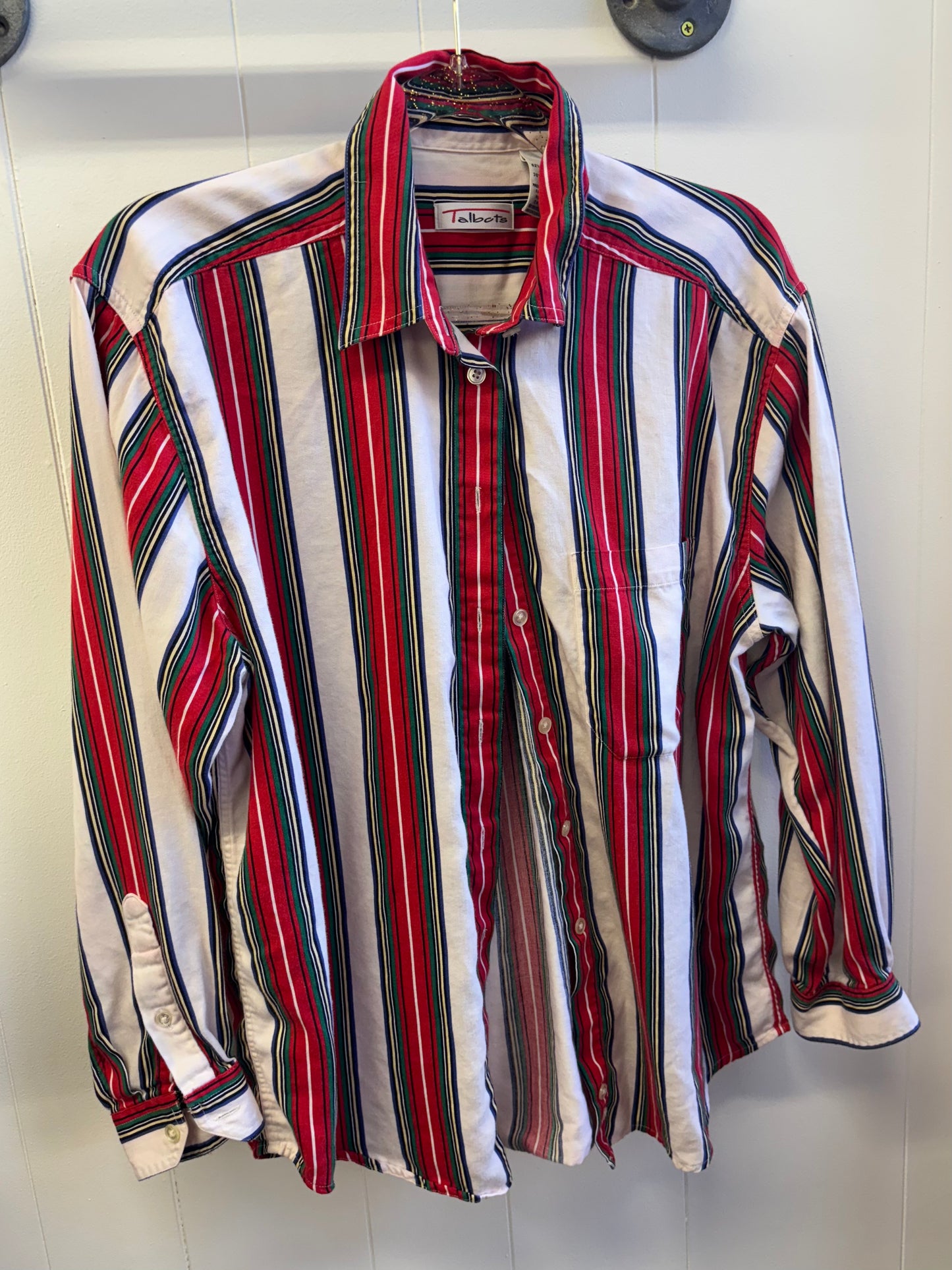 90s Striped Button Up