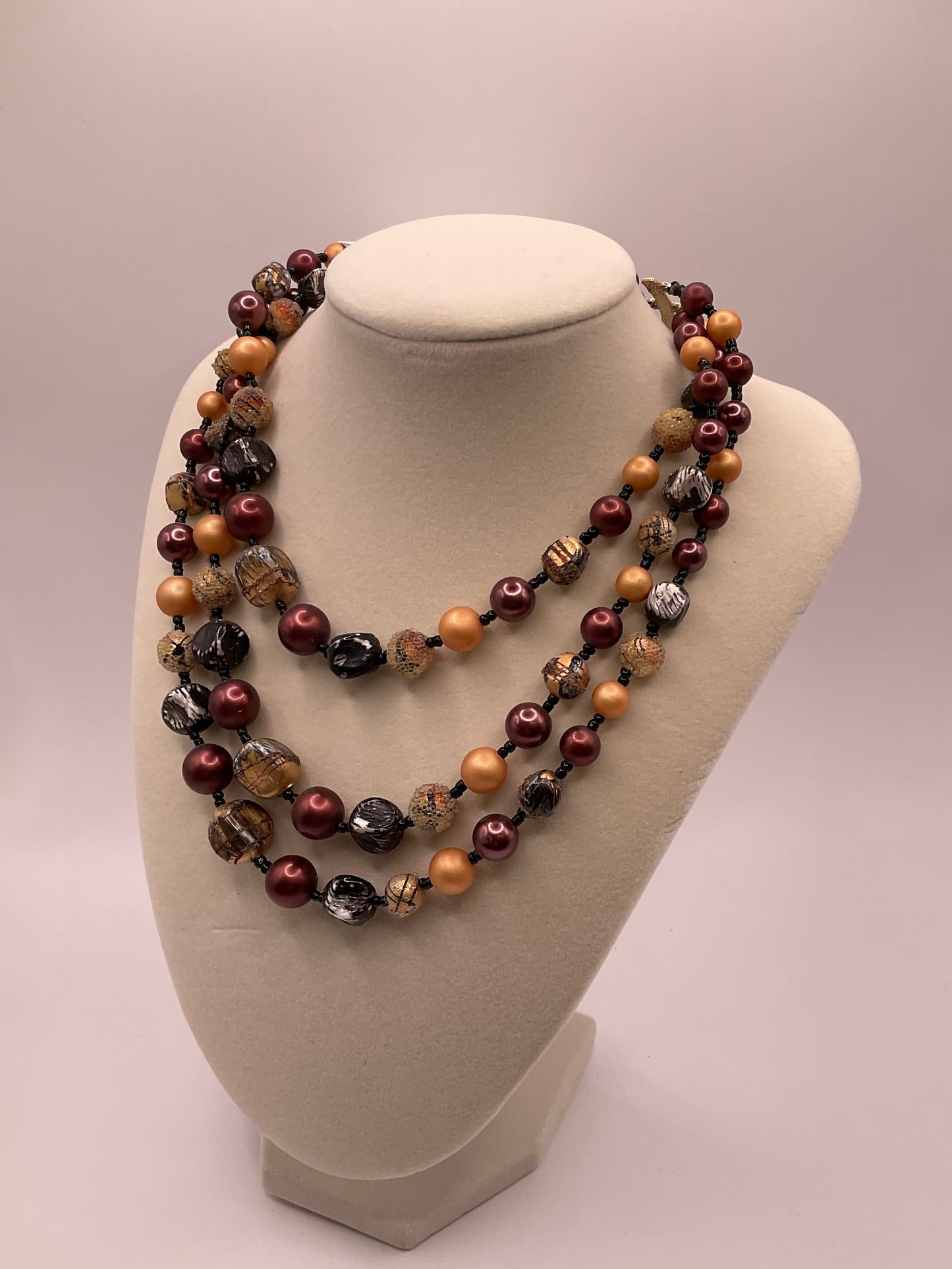 3 Strand Vintage Necklace