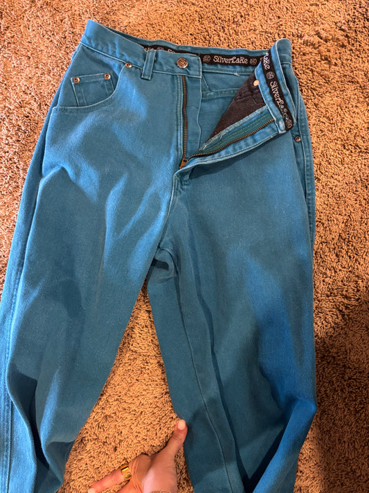 Rare Turquoise Silver Lake Denim