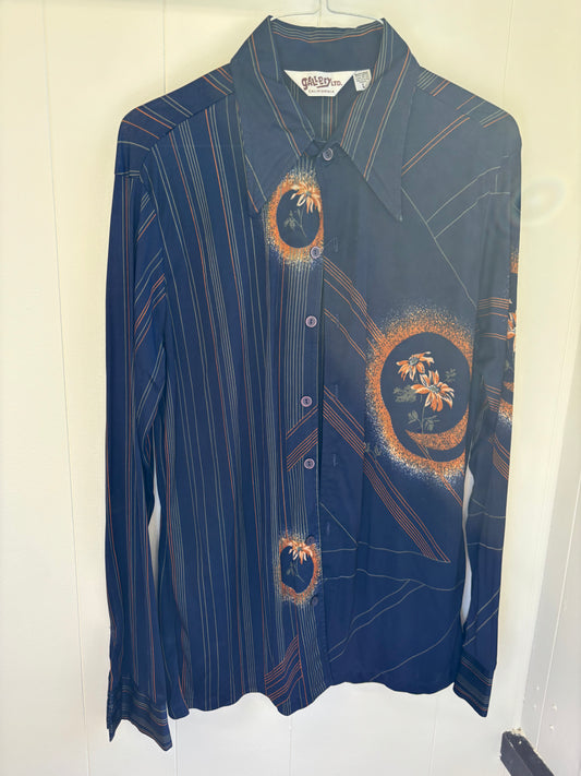 Disco Top - Navy Stripes
