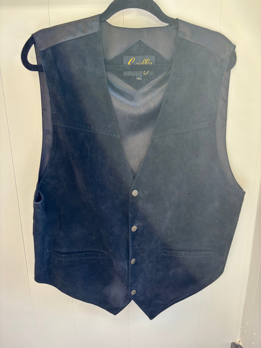 Black Suede Vest