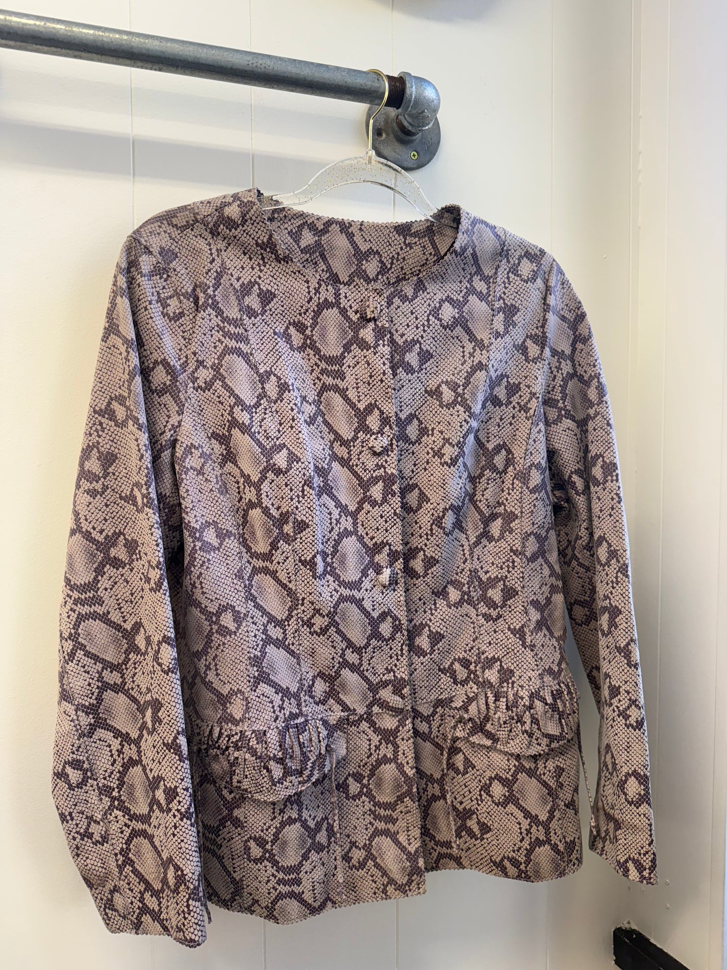 Python Leather Jacket