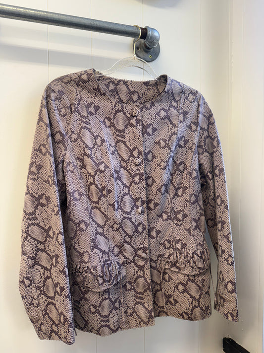 Python Leather Jacket