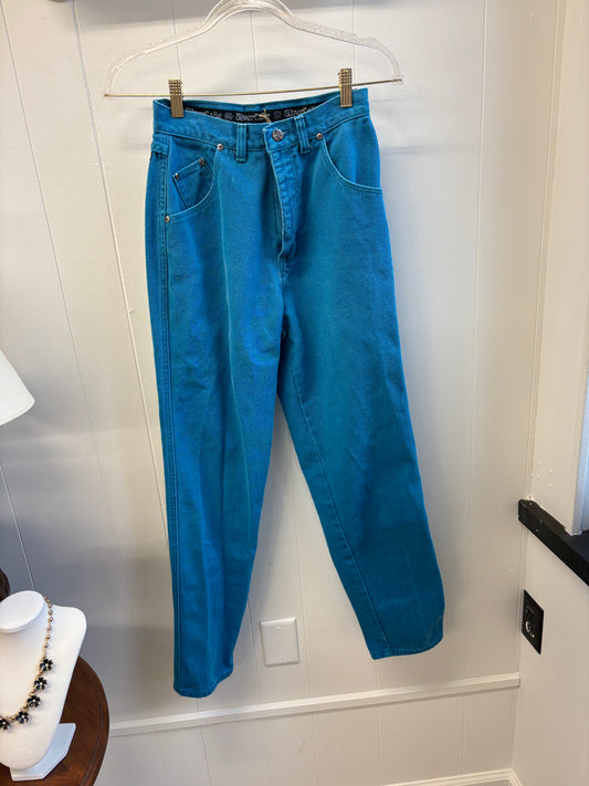 Rare Turquoise Silver Lake Denim
