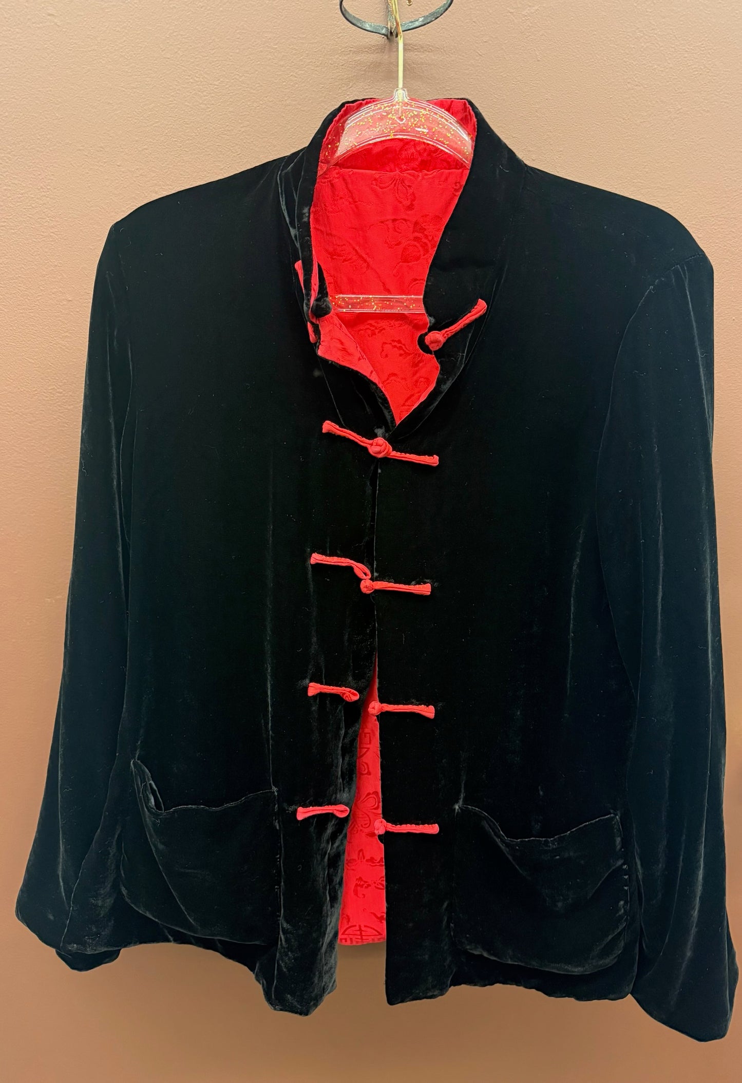 Reversible Velvet Asian Jacket