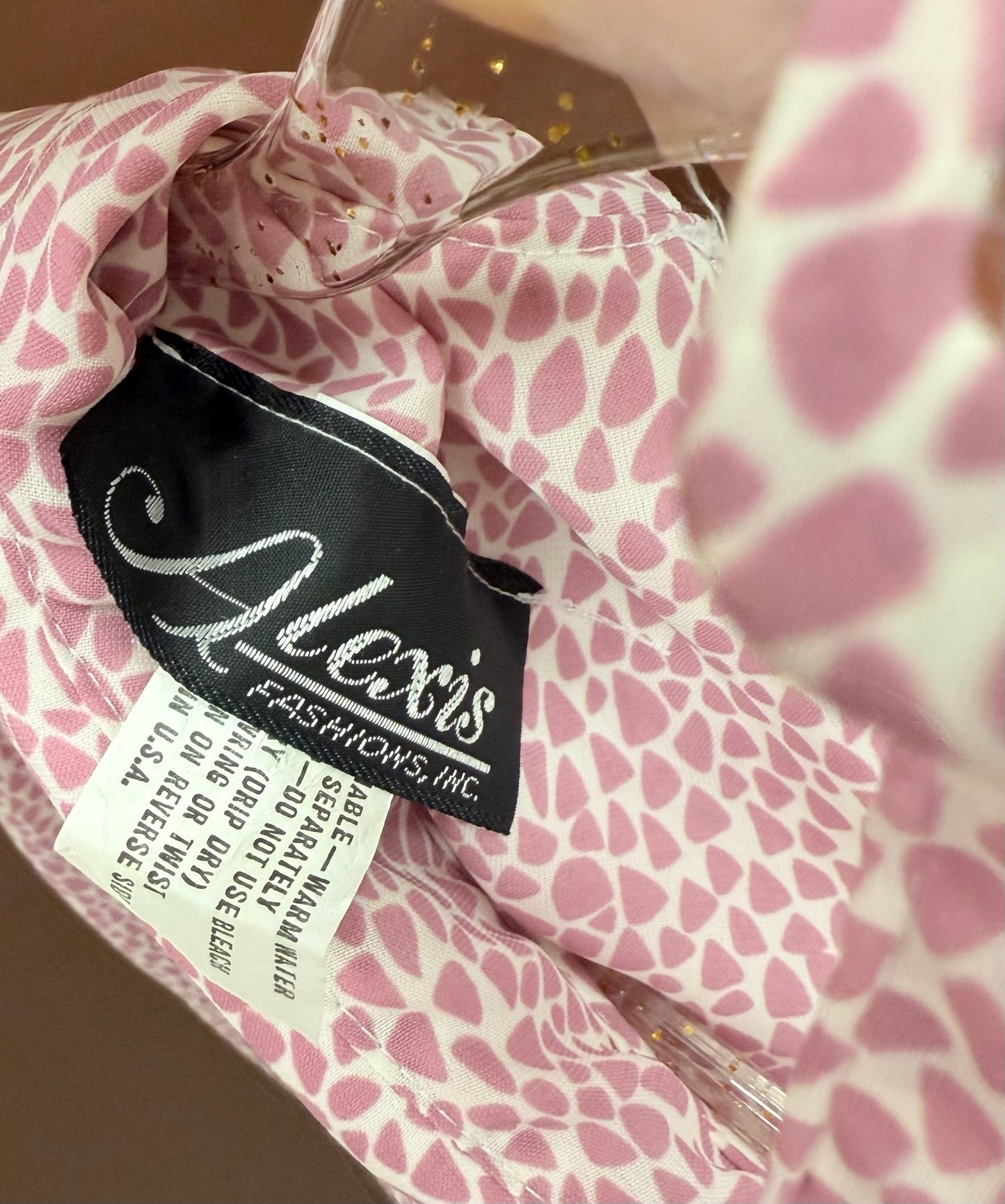 80’s Speckled Mauve Dress