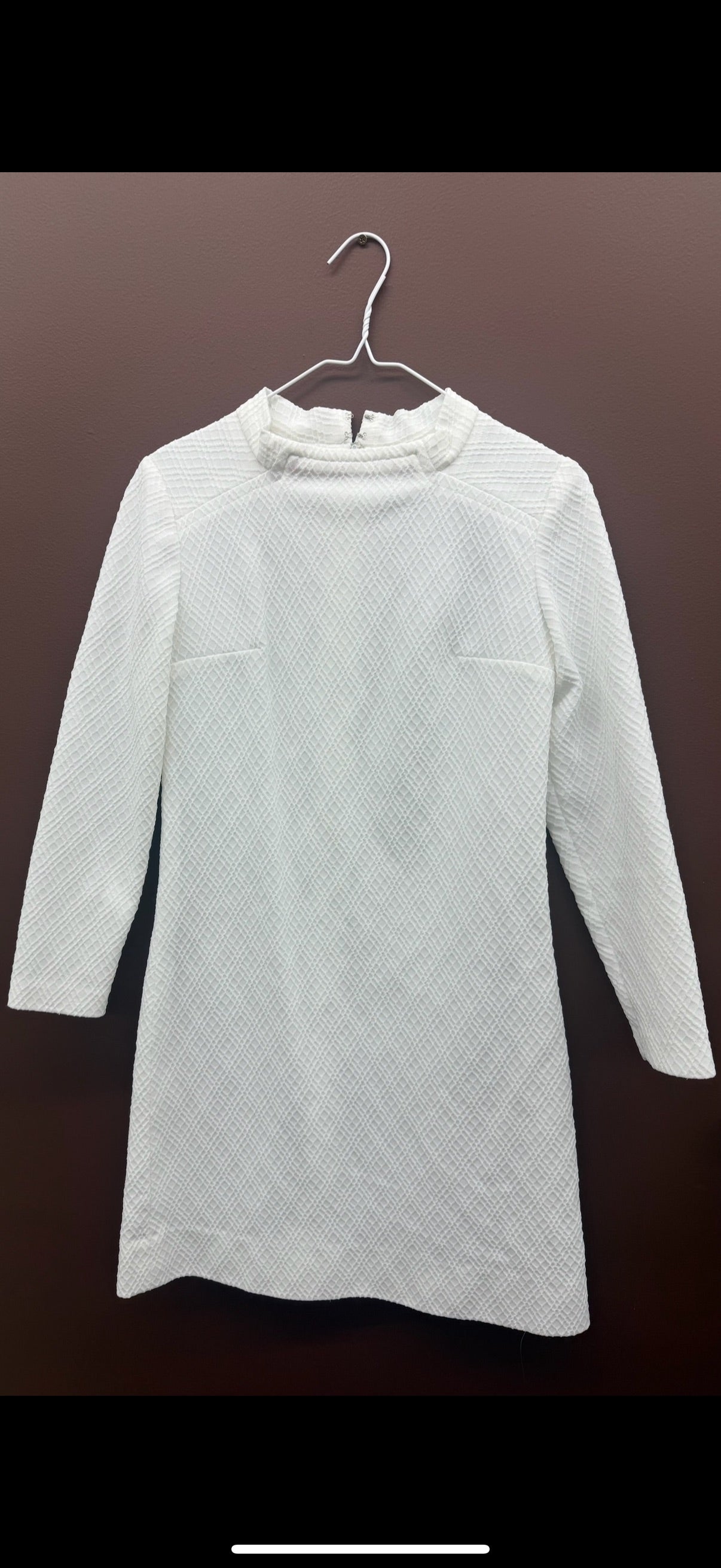 70’s White Tunic Top