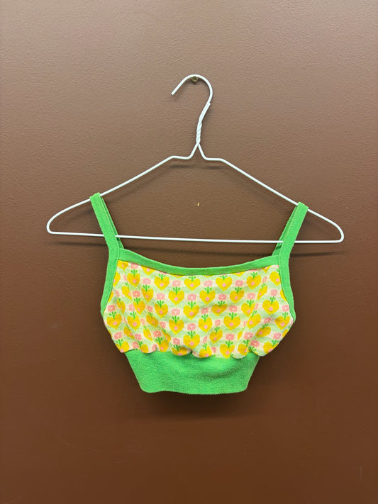 70’s Lime Green Crop Top