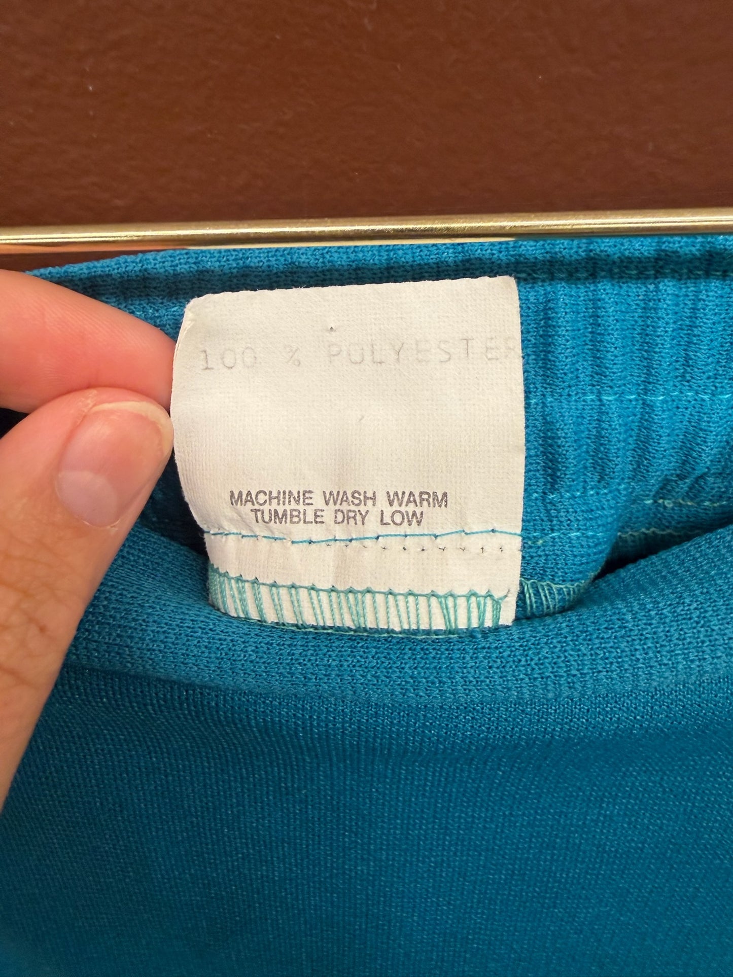Teal Blue Pocket Skirt