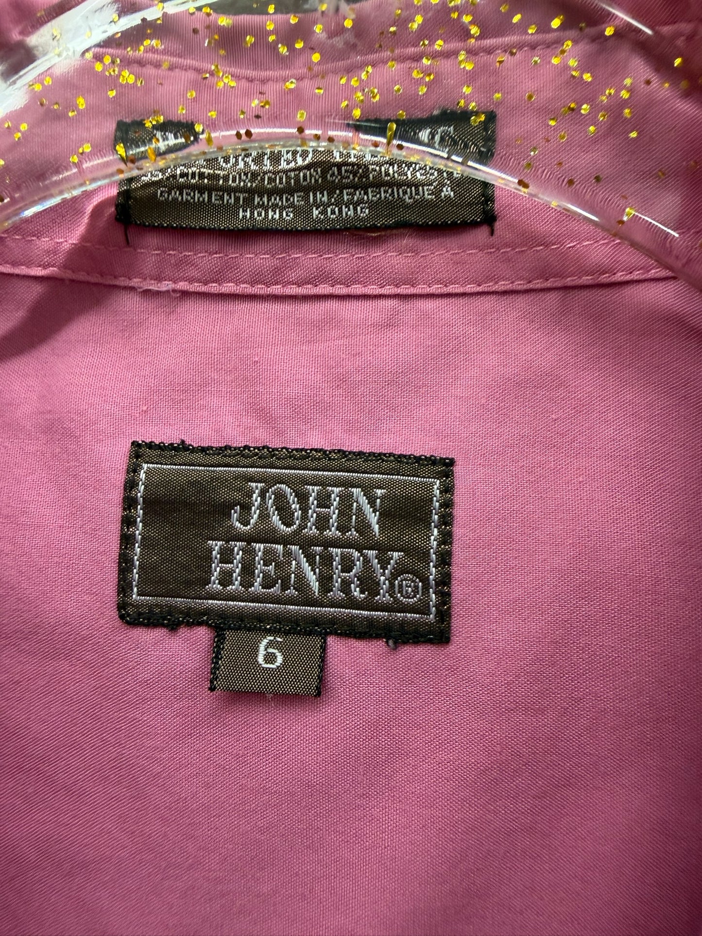 John Henry Pink Buttonup