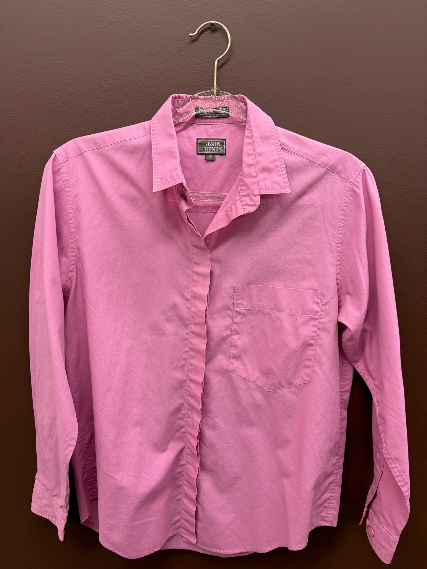 John Henry Pink Buttonup