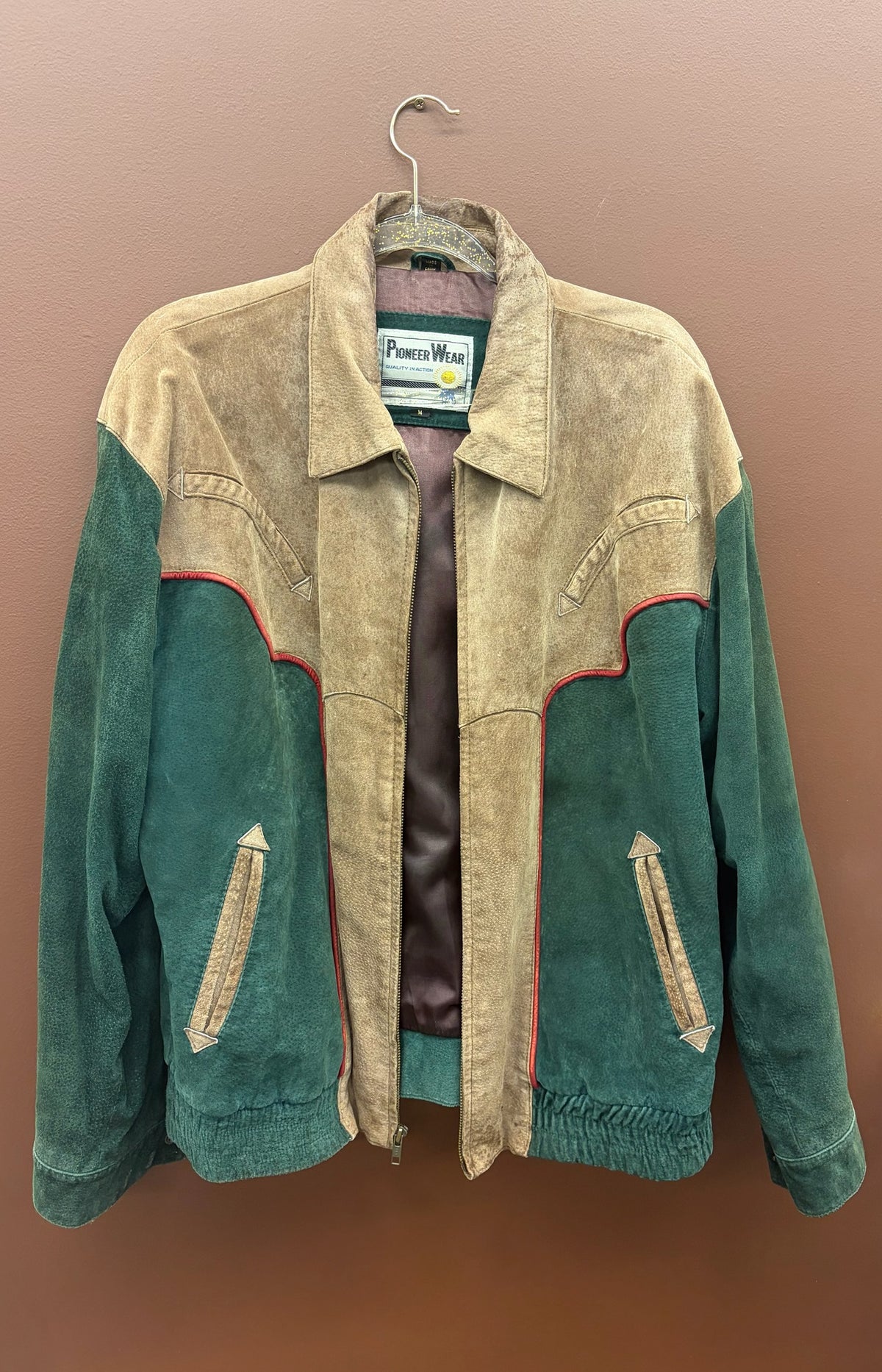 Rare Unisex Western Suede Leather Jacket