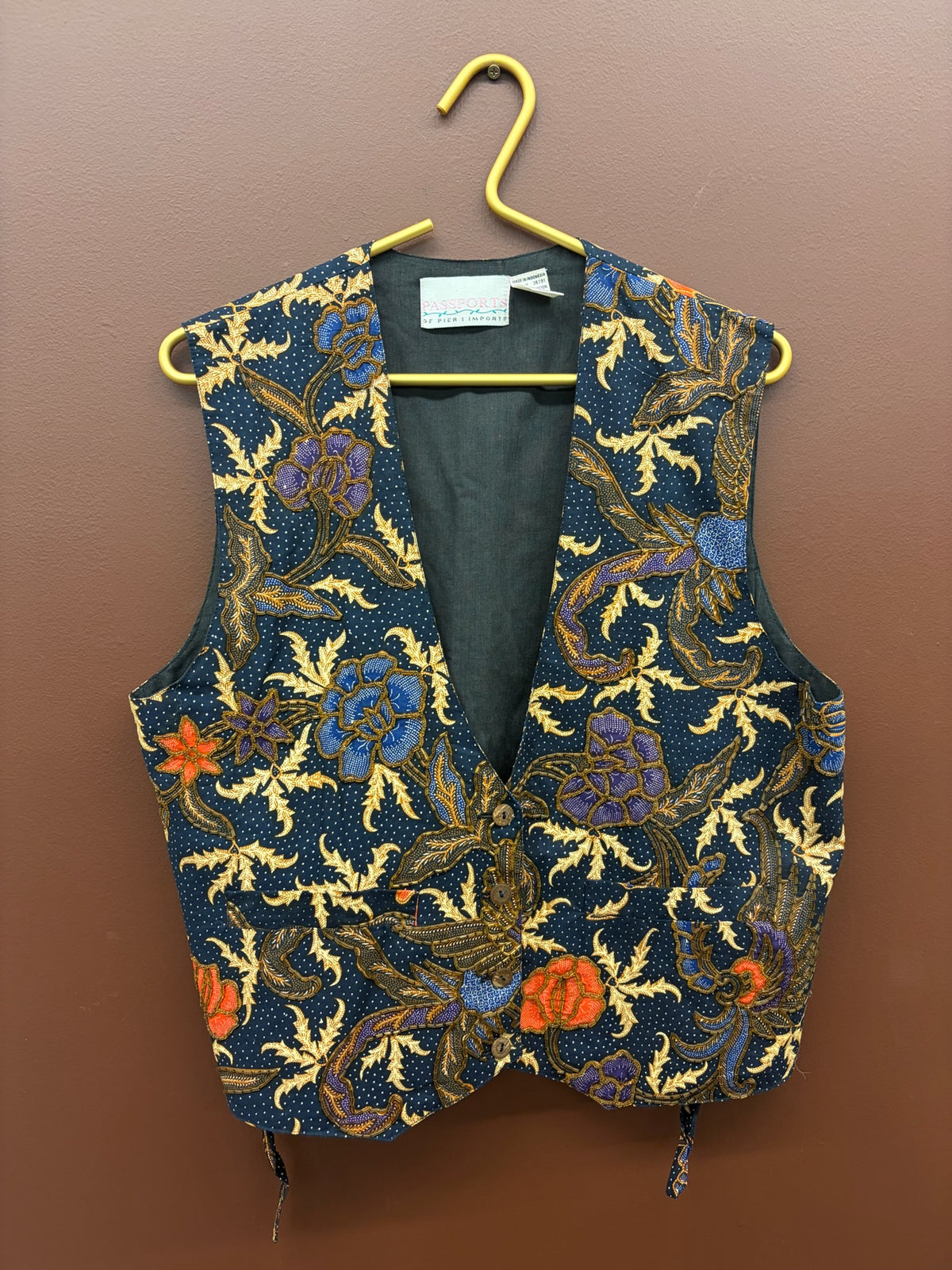 Beaded Floral Vest