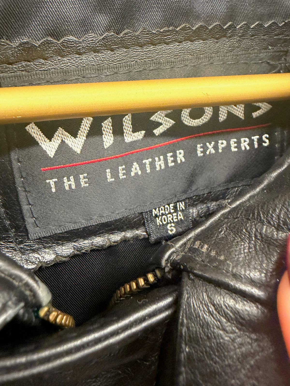 90s Black Leather Coat